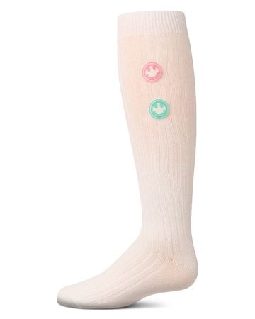 Memoi Rubber Smiley Face Knee High - MKF-7177