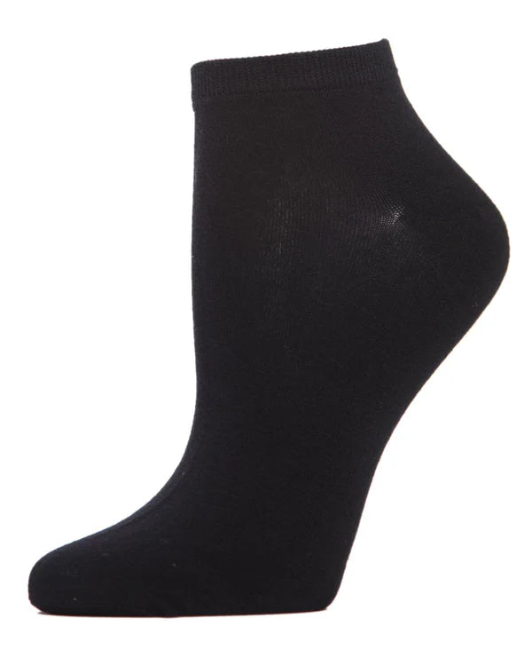 Memoi Women Bamboo Blend Solid Knit Low-Cut Socks - Ml-517