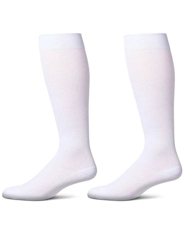 Memoi 2 Pair Pack Cushioned Sole Cotton Blend Graduated Compression Socks - Mm-4515