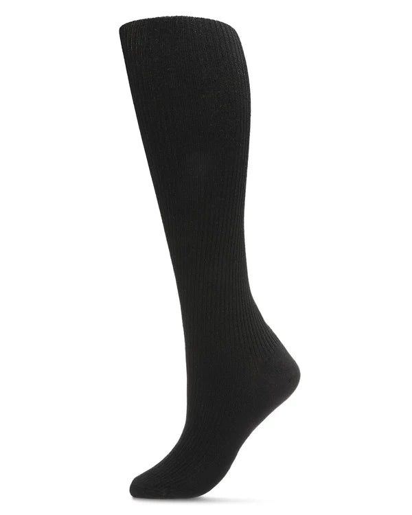 Memoi Womens Opaque Pin Ribbed Cotton Sweater Tights - Mo-329