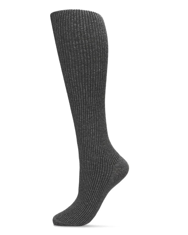 Memoi Womens Opaque Pin Ribbed Cotton Sweater Tights - Mo-329