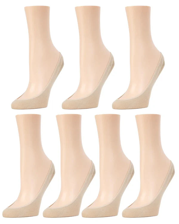 Memoi No-Show Micro Shoe Liners 7-Pack - Mp050