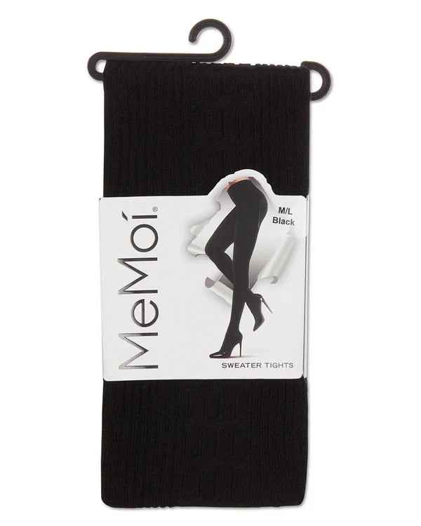 Memoi Portland Side Cable Knit Sweater Tights - Mo-360