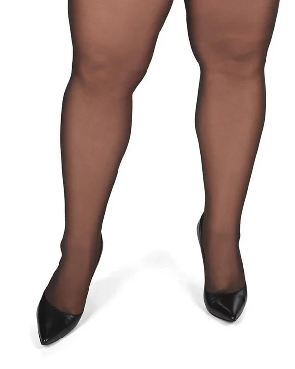 Memoi Womens Curvy All Day Sheer Control Top Pantyhose - Mm-2207