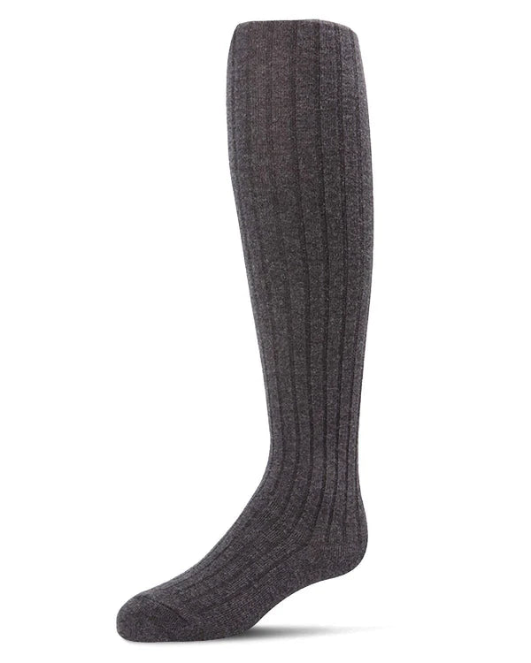 Spot-On Ribbed Cotton Blend Basic Non-Binding Infant Tights - Sp-3405b