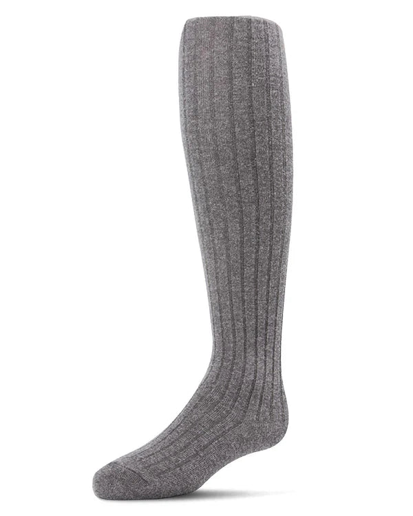 Spot-On Ribbed Cotton Blend Basic Non-Binding Infant Tights - Sp-3405b