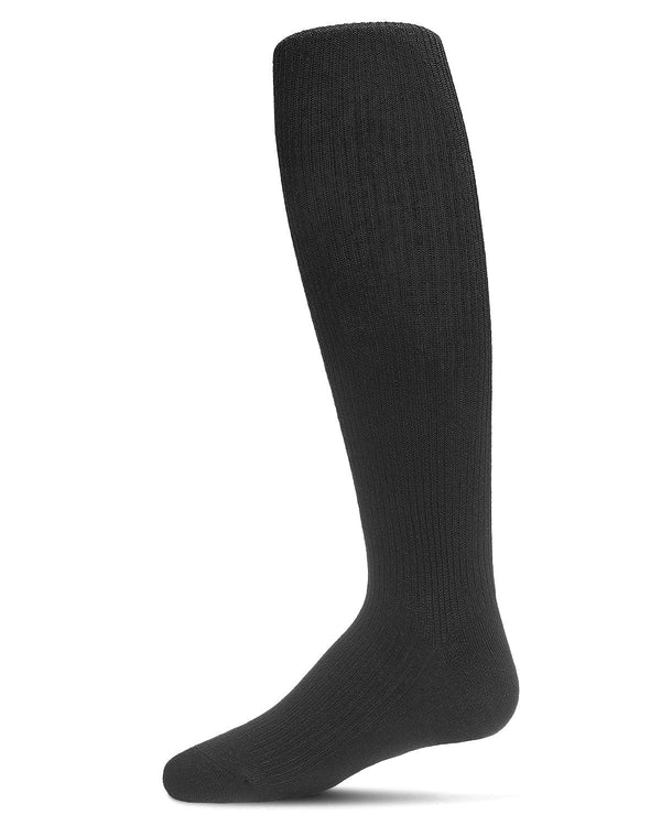 Spot-On Pinned Ribbed Cotton Blend Basic Girls Tights - Sp-3507b