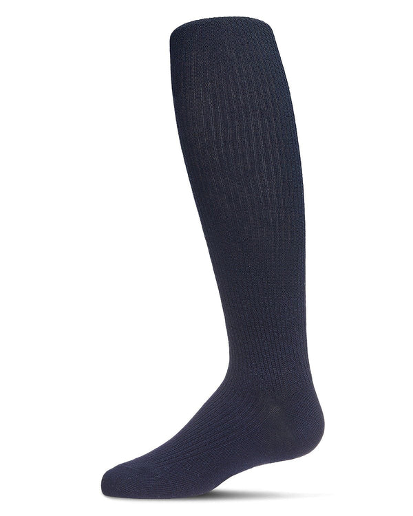Spot-On Pinned Ribbed Cotton Blend Basic Girls Tights - Sp-3507b